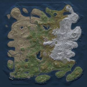 Thumbnail Rust Map: Procedural Map, Size: 4250, Seed: 16319, 14 Monuments