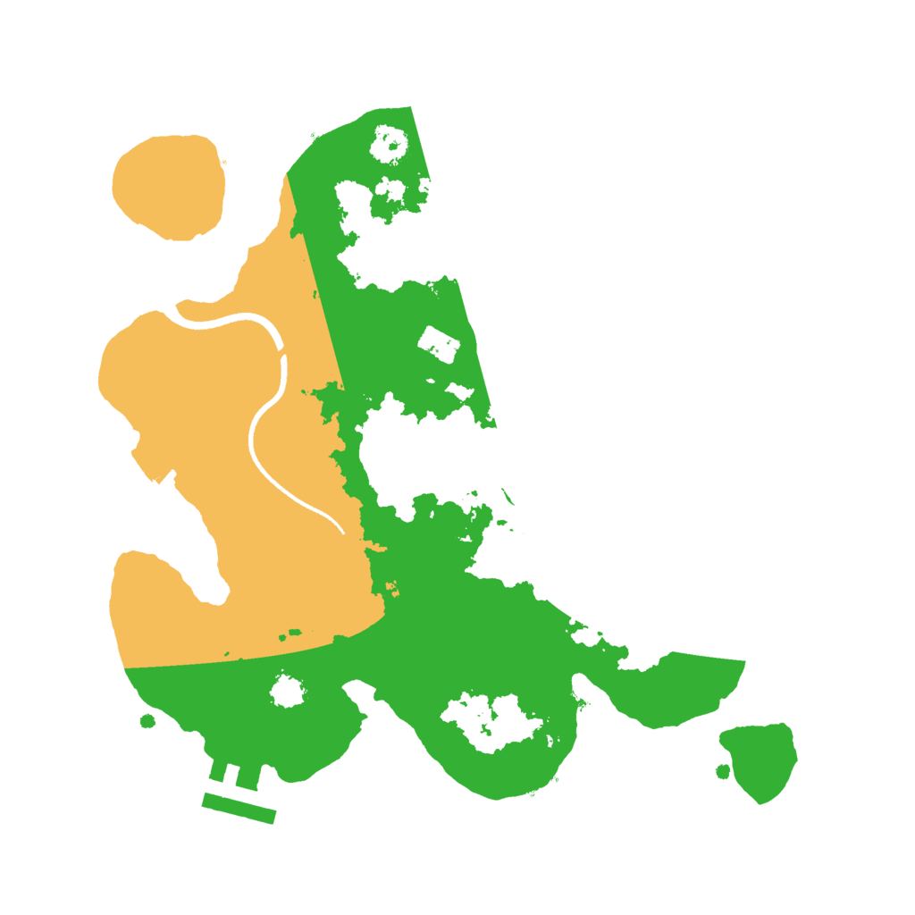 Biome Rust Map: Procedural Map, Size: 2500, Seed: 122882004