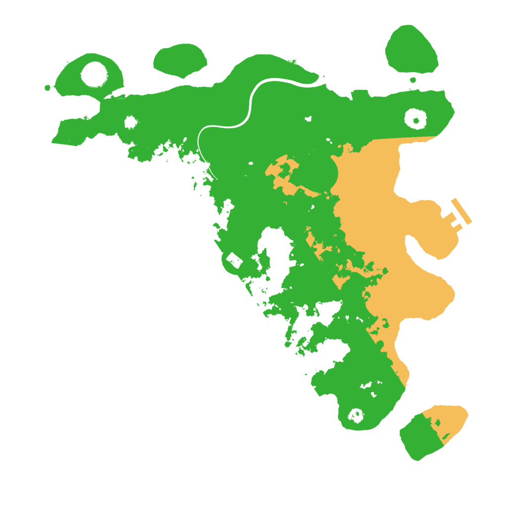 Biome Rust Map: Procedural Map, Size: 3500, Seed: 69501