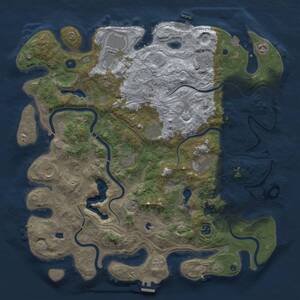 Thumbnail Rust Map: Procedural Map, Size: 4500, Seed: 320553452, 16 Monuments