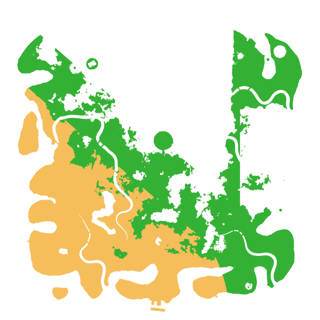 Biome Rust Map: Procedural Map, Size: 4500, Seed: 320553452