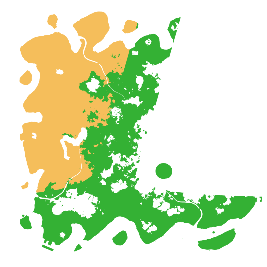 Biome Rust Map: Procedural Map, Size: 4500, Seed: 279426447
