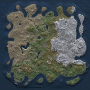 Thumbnail Rust Map: Procedural Map, Size: 4500, Seed: 279426447, 15 Monuments