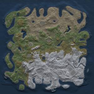 Thumbnail Rust Map: Procedural Map, Size: 5000, Seed: 862668394, 17 Monuments