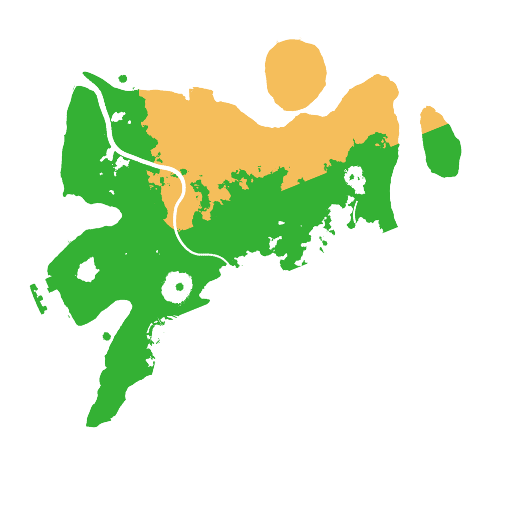 Biome Rust Map: Procedural Map, Size: 2500, Seed: 1224627773