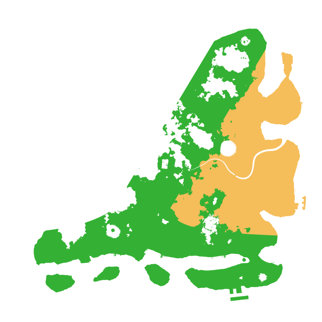 Biome Rust Map: Procedural Map, Size: 3600, Seed: 10504