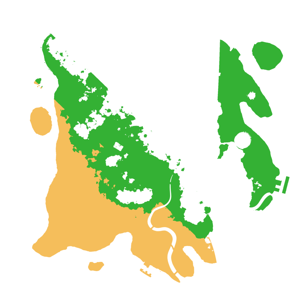 Biome Rust Map: Procedural Map, Size: 3500, Seed: 89426