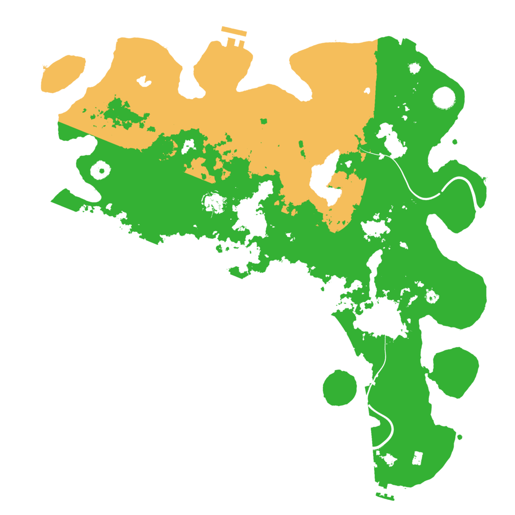 Biome Rust Map: Procedural Map, Size: 4096, Seed: 336575603