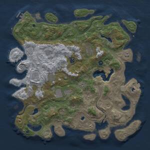 Thumbnail Rust Map: Procedural Map, Size: 4500, Seed: 1549729778, 15 Monuments