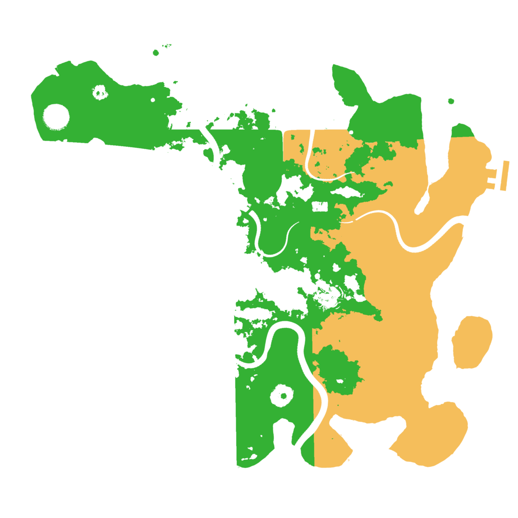 Biome Rust Map: Procedural Map, Size: 3500, Seed: 458477496