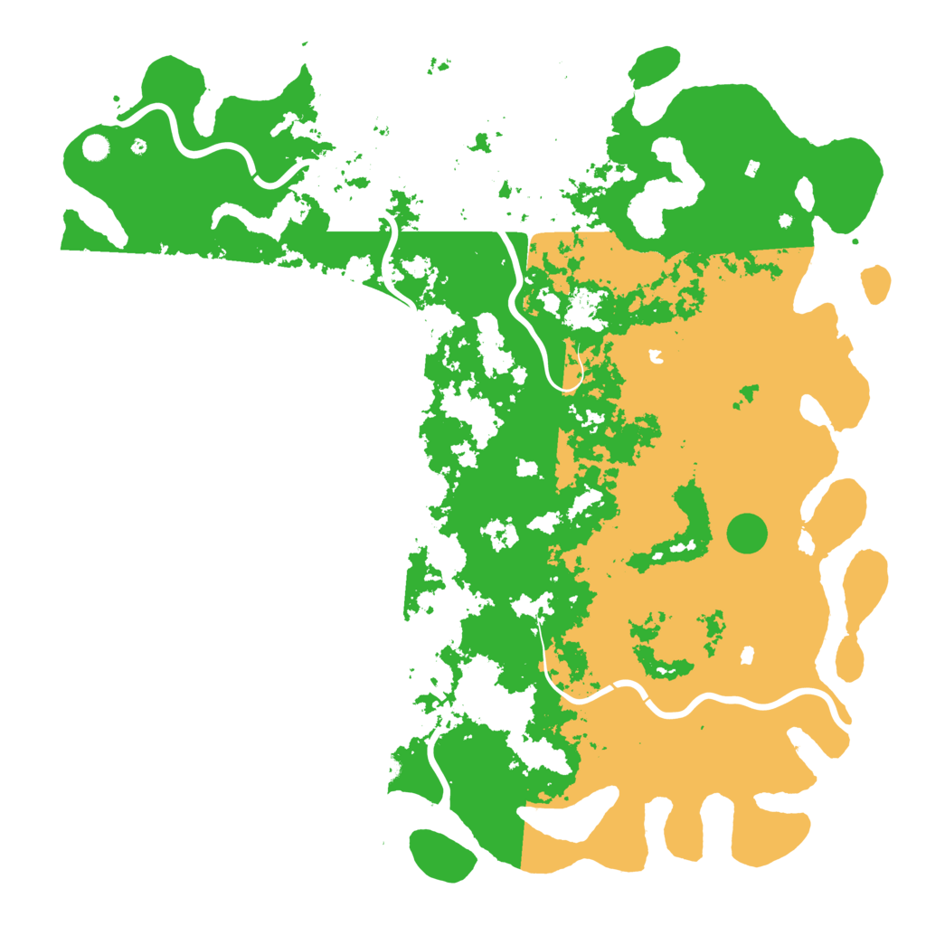 Biome Rust Map: Procedural Map, Size: 6000, Seed: 43825