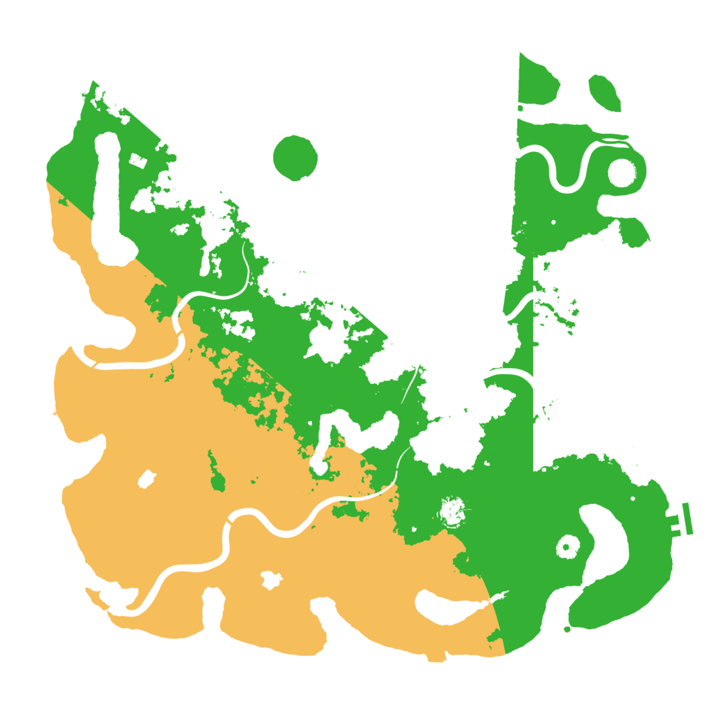 Biome Rust Map: Procedural Map, Size: 4500, Seed: 1957
