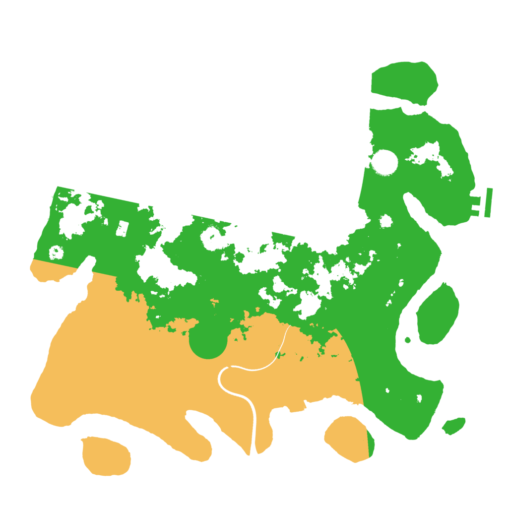 Biome Rust Map: Procedural Map, Size: 3500, Seed: 264624065