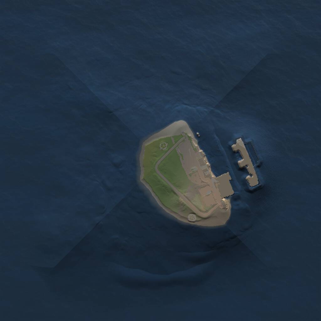 Rust Map: Procedural Map, Size: 1000, Seed: 1443428281, 2 Monuments