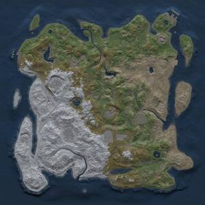 Thumbnail Rust Map: Procedural Map, Size: 4250, Seed: 1294090168, 15 Monuments