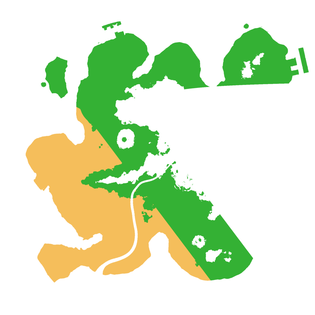 Biome Rust Map: Procedural Map, Size: 2500, Seed: 1737338295