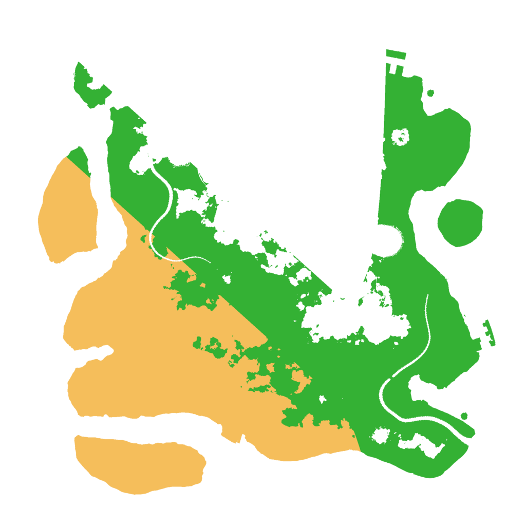 Biome Rust Map: Procedural Map, Size: 3000, Seed: 220919520