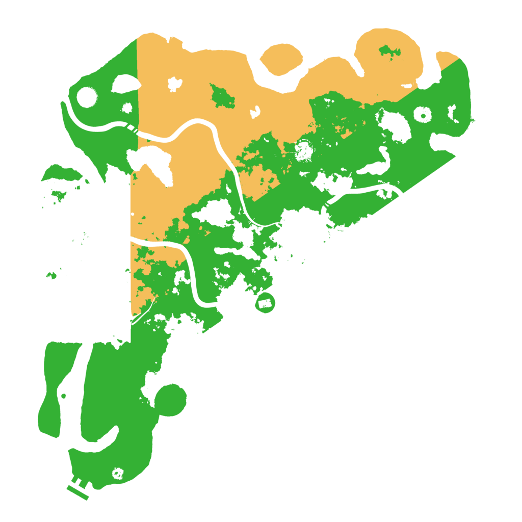 Biome Rust Map: Procedural Map, Size: 4500, Seed: 1394140688