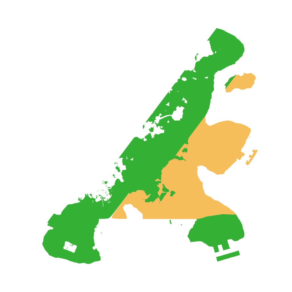 Biome Rust Map: Procedural Map, Size: 2500, Seed: 8878