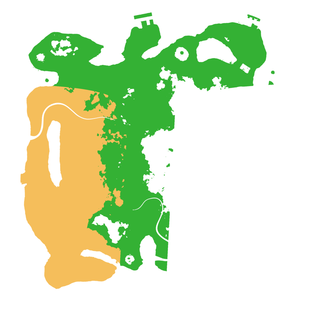 Biome Rust Map: Procedural Map, Size: 3500, Seed: 833605581