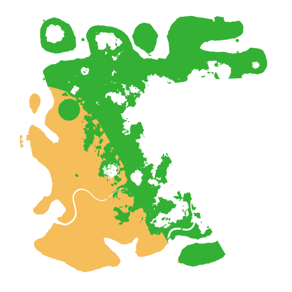Biome Rust Map: Procedural Map, Size: 3600, Seed: 990337