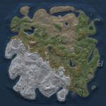 Thumbnail Rust Map: Procedural Map, Size: 4250, Seed: 734330689, 15 Monuments