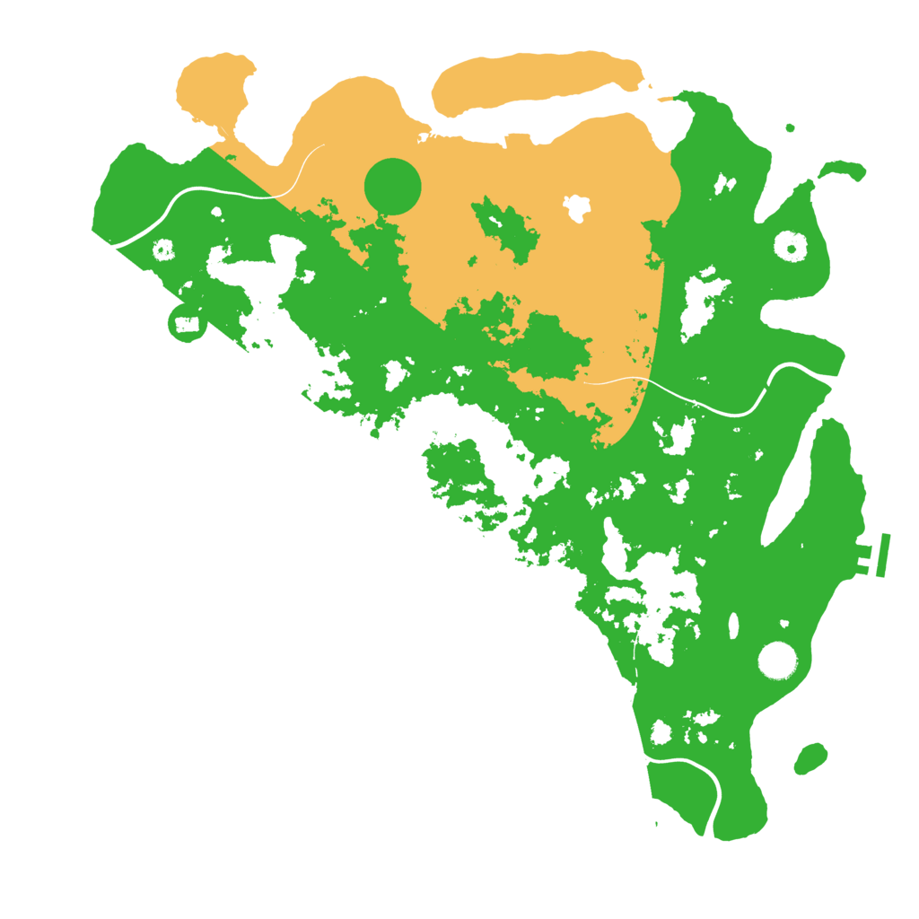 Biome Rust Map: Procedural Map, Size: 4250, Seed: 734330689