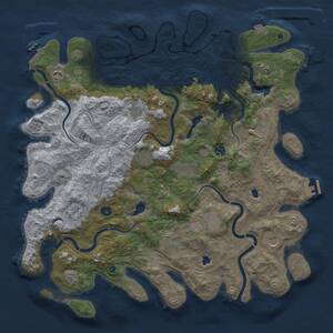 Thumbnail Rust Map: Procedural Map, Size: 4700, Seed: 799564575, 17 Monuments