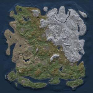Thumbnail Rust Map: Procedural Map, Size: 4750, Seed: 1529590857, 16 Monuments