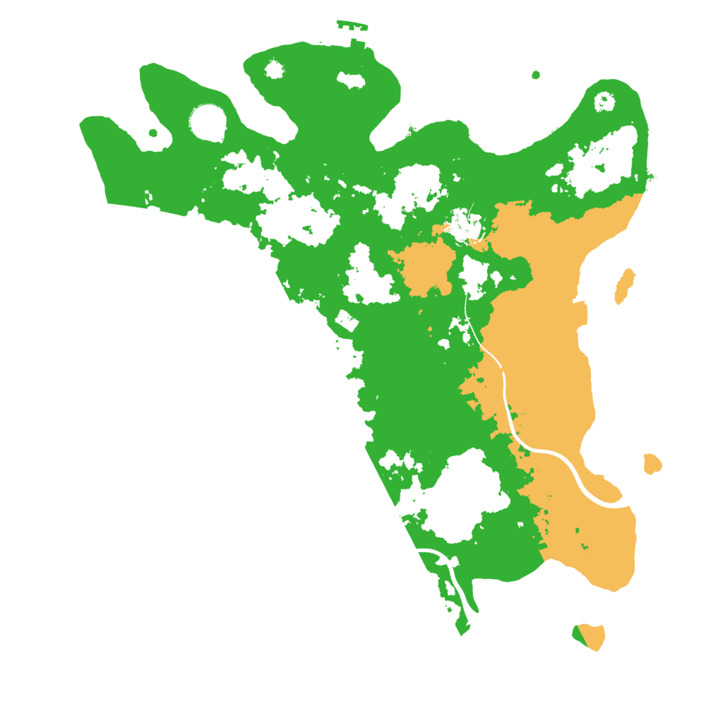 Biome Rust Map: Procedural Map, Size: 3500, Seed: 140581280