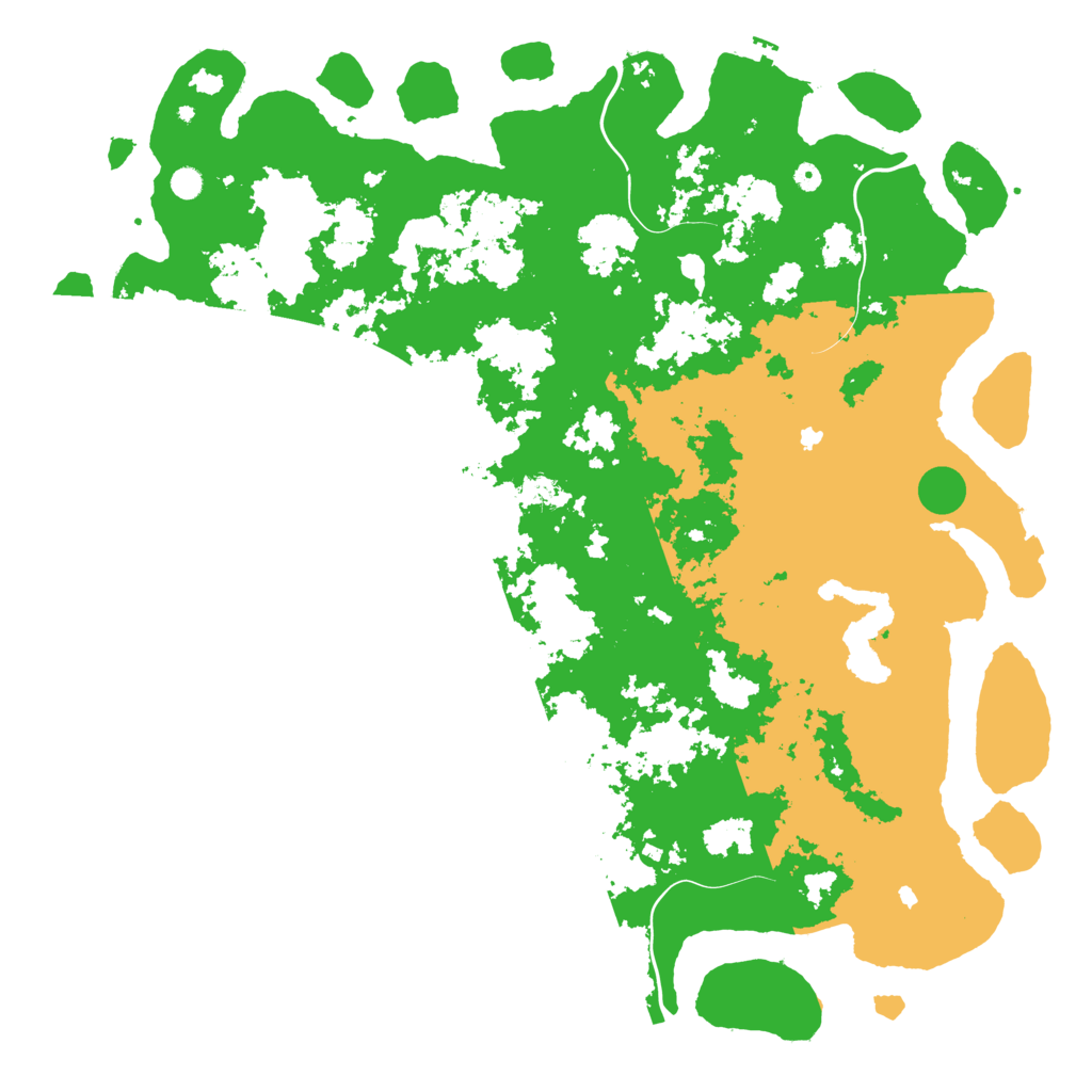 Biome Rust Map: Procedural Map, Size: 6000, Seed: 58201512