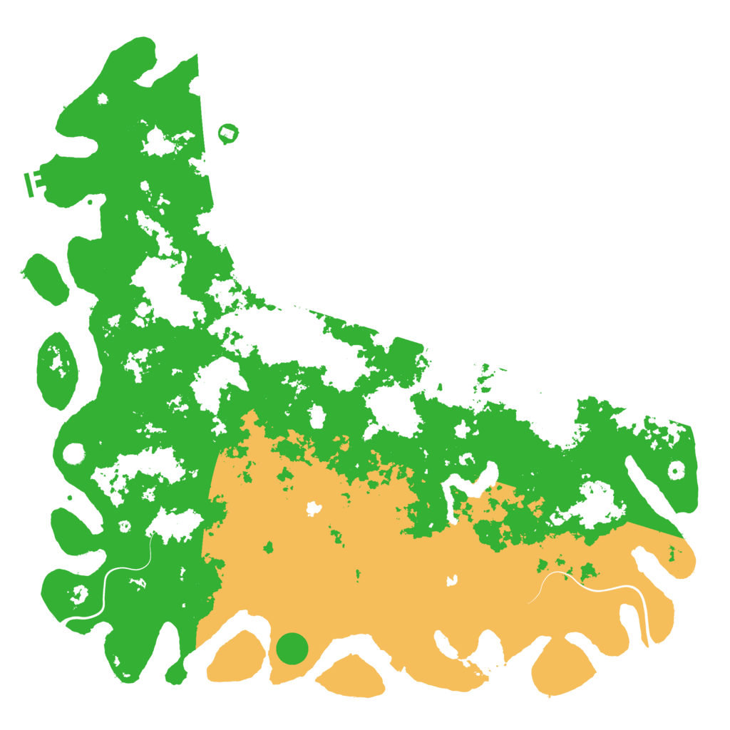 Biome Rust Map: Procedural Map, Size: 6000, Seed: 724581306