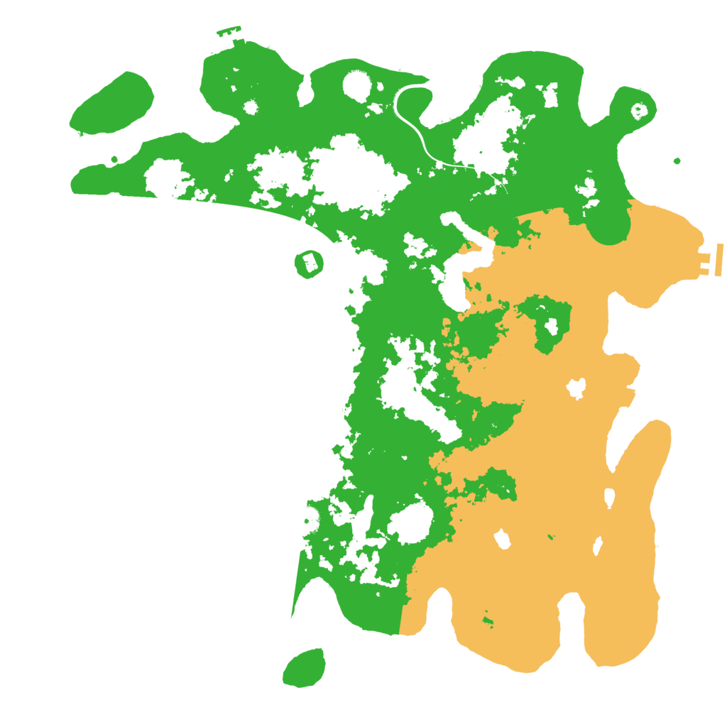 Biome Rust Map: Procedural Map, Size: 4500, Seed: 2144455106