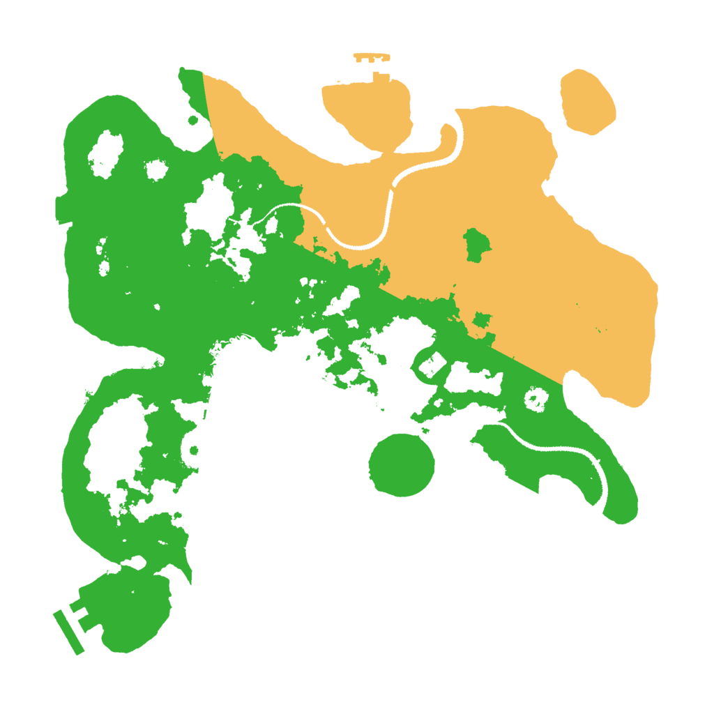 Biome Rust Map: Procedural Map, Size: 3000, Seed: 15659