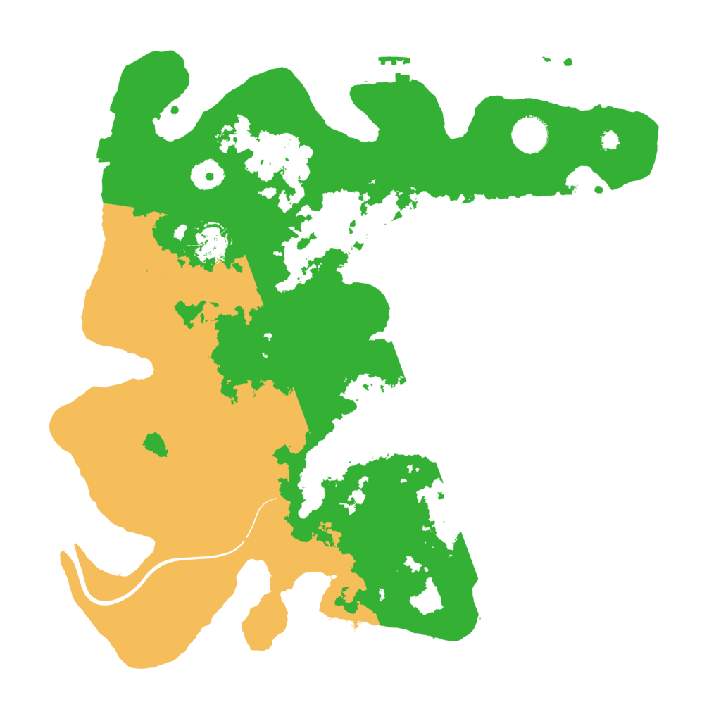 Biome Rust Map: Procedural Map, Size: 3500, Seed: 26323