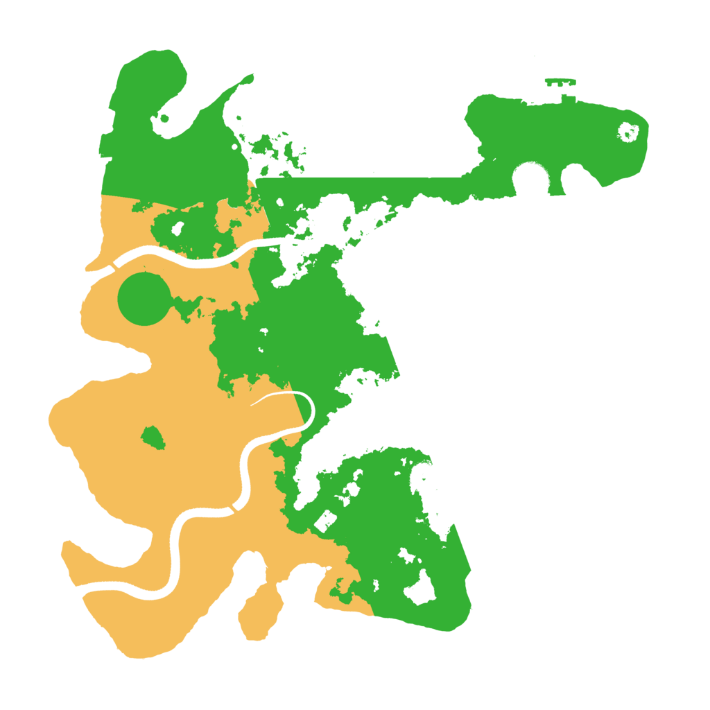 Biome Rust Map: Procedural Map, Size: 3500, Seed: 26323