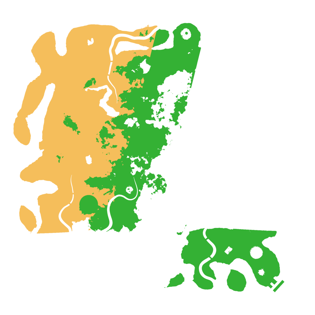 Biome Rust Map: Procedural Map, Size: 4500, Seed: 5666