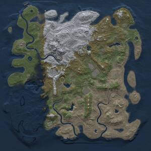 Thumbnail Rust Map: Procedural Map, Size: 5000, Seed: 269046714, 15 Monuments