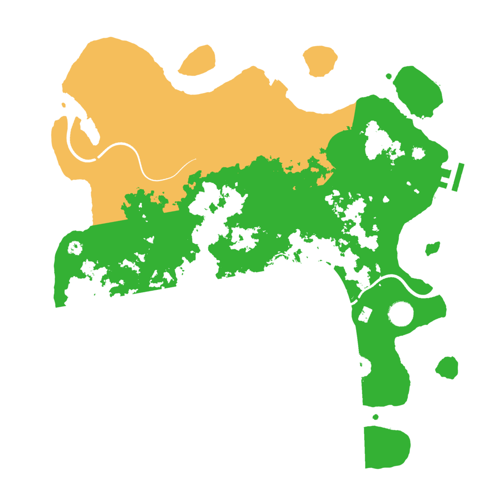 Biome Rust Map: Procedural Map, Size: 3500, Seed: 32427895