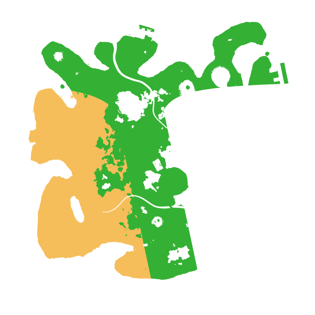 Biome Rust Map: Procedural Map, Size: 3000, Seed: 1152636495