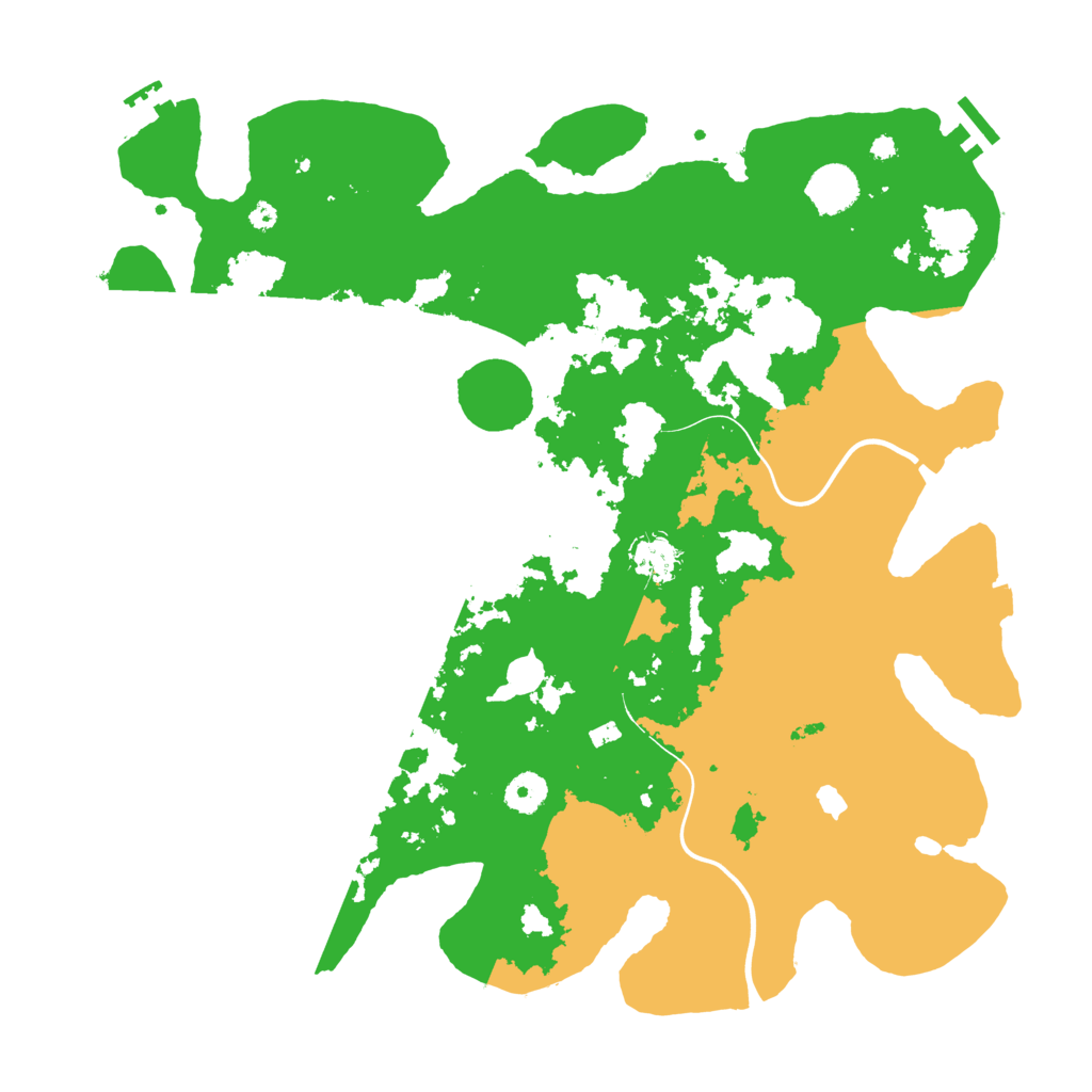 Biome Rust Map: Procedural Map, Size: 4000, Seed: 732600