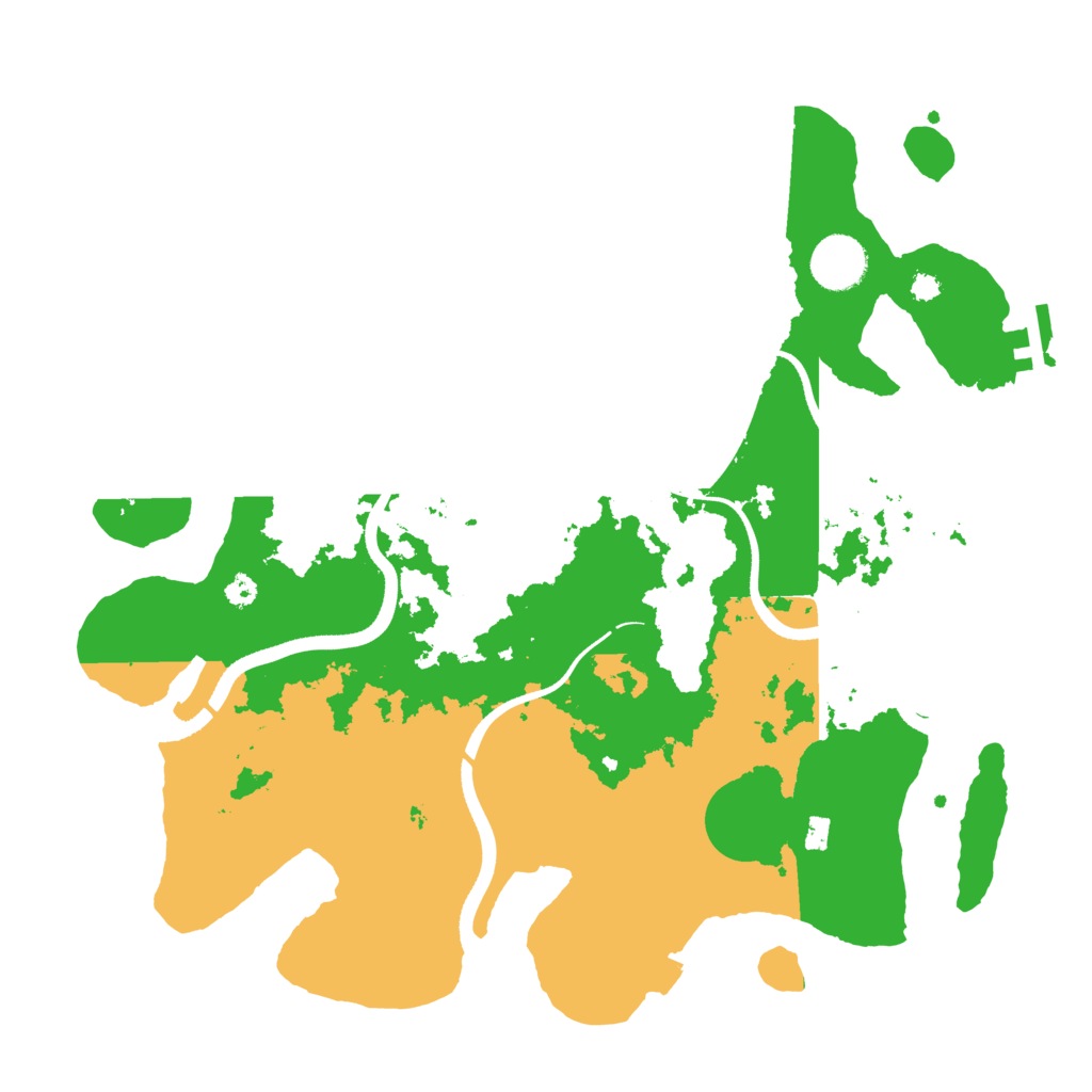 Biome Rust Map: Procedural Map, Size: 3500, Seed: 18465291