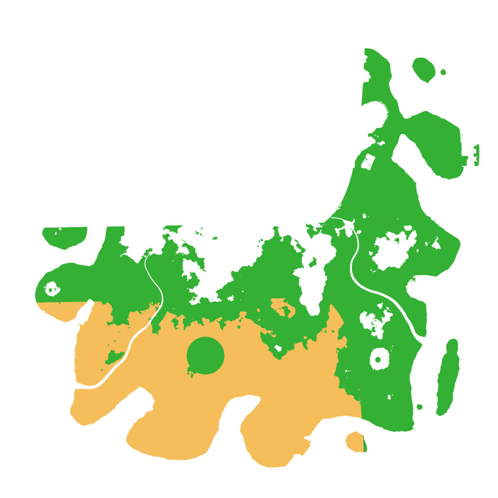 Biome Rust Map: Procedural Map, Size: 3500, Seed: 18465291