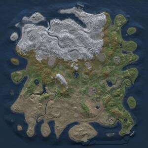 Thumbnail Rust Map: Procedural Map, Size: 4250, Seed: 124397, 16 Monuments