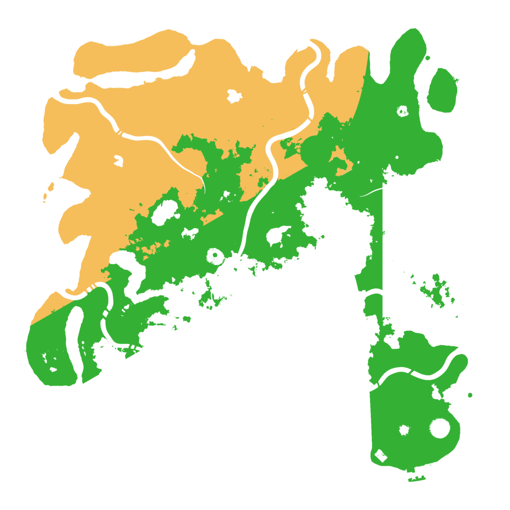 Biome Rust Map: Procedural Map, Size: 4500, Seed: 951149910