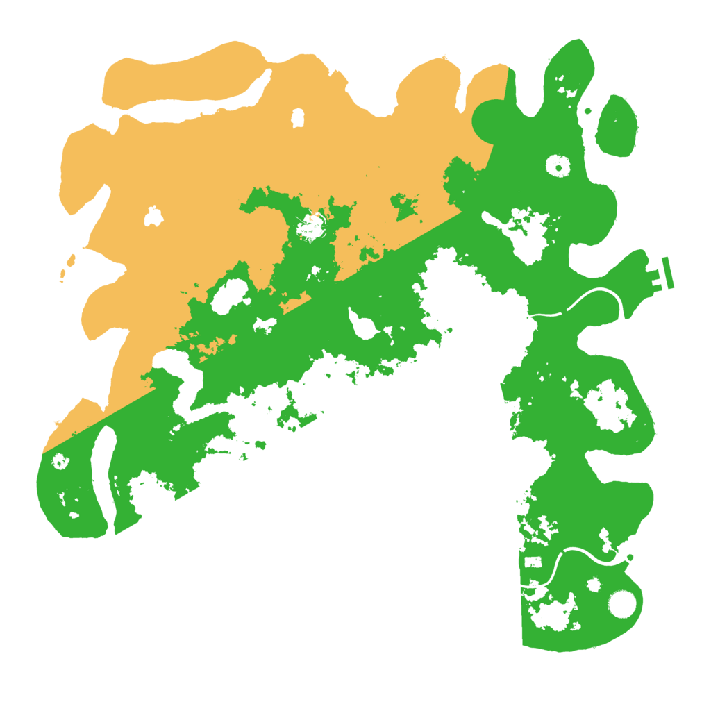 Biome Rust Map: Procedural Map, Size: 4500, Seed: 951149910