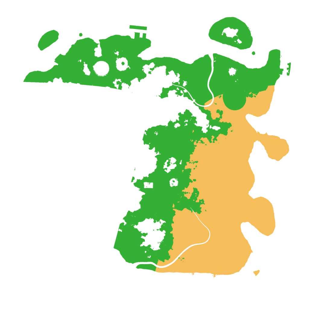 Biome Rust Map: Procedural Map, Size: 3600, Seed: 92927234