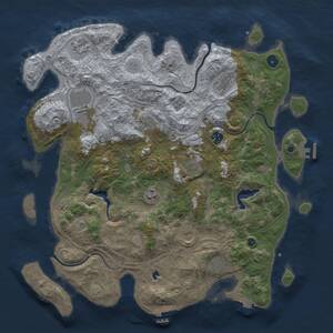 Thumbnail Rust Map: Procedural Map, Size: 4250, Seed: 771138103, 16 Monuments