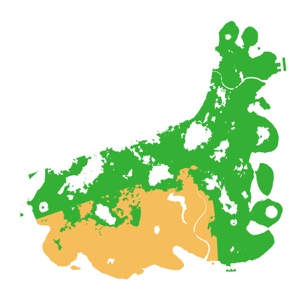 Biome Rust Map: Procedural Map, Size: 4500, Seed: 23788652
