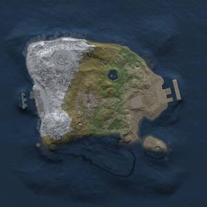 Thumbnail Rust Map: Procedural Map, Size: 2000, Seed: 1221305677, 4 Monuments